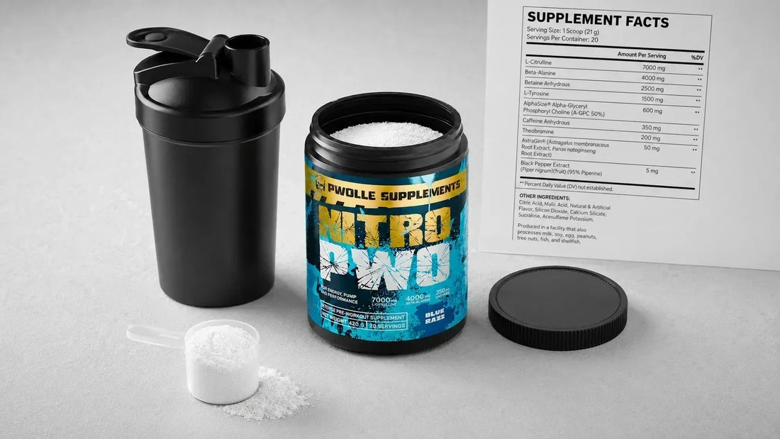 preworkout-jauheen ainesosat mittalusikassa